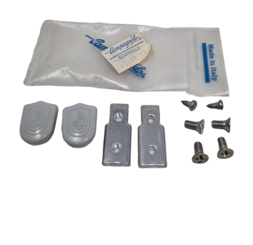 PIASTRINE CON VITI PER PEDALI - FERMAPIEDI ATHENA CAMPAGNOLO MODELLO 3 - Immagine 1 di 1