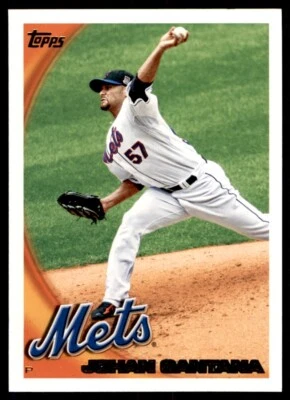 2010 TOPPS #573 JOHAN SANTANA NEW YORK METS - Image 1 of 2