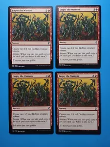 MTG 4x Empty the Warrens x4 NM Time Spiral Remastered Magic Playset - Picture 1 of 2