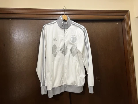 Pre Owned Adidas Sporting Kansas City KC Track Jacket Men’s Large L Cover