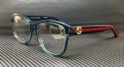 Gafas para mujer GUCCI GG0038ON 012 azul transparente rojo 54 mm Foto 1 de 4