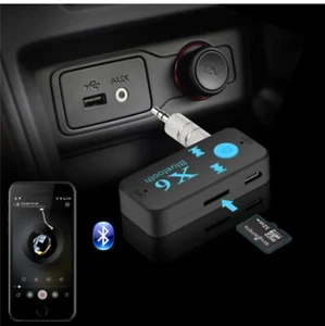 KIT VIVAVOCE Per Auto FM MP3 Aux 3.5mm BLUETOOTH trasmettitore per Altoparlante - Imagen 1 de 4