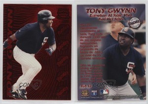 1996 Pacific Prisms Red Hot Stars Tony Gwynn #RH-12 HOF