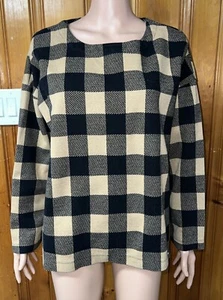 J Jill Brown Checkered Sweater XL - Picture 1 of 4