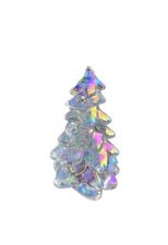Christmas Holiday Tree 5 .5” Heather Bloom Carnival Glass By Mosser