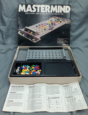 Complete Vintage 1981- Mastermind Game 3016 Logic Code Strategy Board Pressman - Image 1 of 4