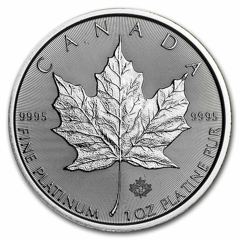 2022 Canada 1 oz Platinum Maple Leaf BU - SKU#242358 Cover