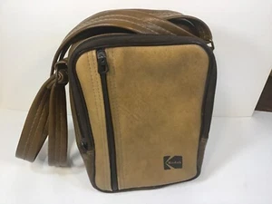 Kodak Vintage Kameratasche 2-farbig braun Reißverschlusstasche verstellbar Sling - Bild 1 von 11