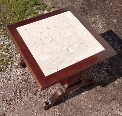 Marble Top Side Table / End Table  (ET450) - Image 1 of 4
