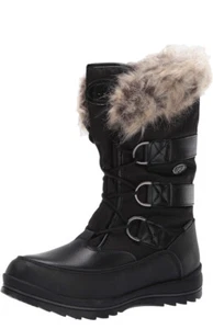 Lugz Women's Tundra Chukka Boot, Black/Dark Brown/Cream, 7.5 M US - Picture 1 of 7