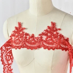15.5CM*1 Yard Delicate Embroidered Flower Sequin Lace trim Wedding/sewing - Picture 1 of 23