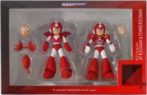 Megaman 6 Jet Rockman & Power Rockman Action Figure w/ box RED Sentinel limited - Picture 1 of 1