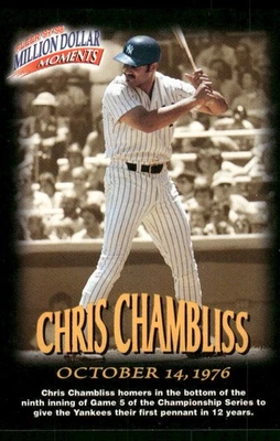 Chris Chambliss 1997-98 Fleer Million Dollar Moments New York Yankees #37 NM - Image 1 of 2
