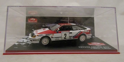 VOITURE 1/43 TOYOTA CELICA GT4 #2 RALLYE MONTE CARLO 1991 CARLOS SAINZ - ALTAYA - Photo 1/4