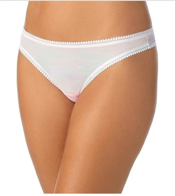 Tanga a rayas de atardecer de malla estampada en Gossamer M/L Foto 1 de 3