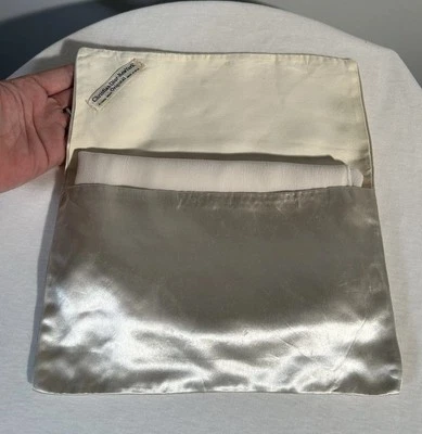 AUTÉNTICA BOLSA DE SEDA CHRISTIAN DIOR VINTAGE AÑOS 40-50 Y BUFANDA DE SEDA LARGA IMPRESIONANTE Foto 1 de 4