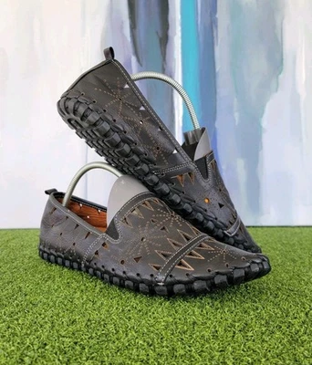 Spring Step Womens Leather Fusaro Loafer Black Made In Turkey Shoes ~ Size 41 - Image 1 of 4