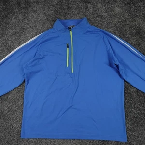FootJoy 1/4 Zip Pullover Blau Größe XL Herren Gold Top - Bild 1 von 14