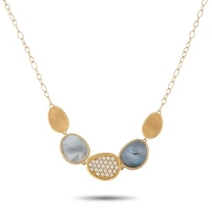 Marco Bicego Lunaria 18K Gelbgold 0,53ct Diamant Collier MB16-070225 - Bild 1 von 4