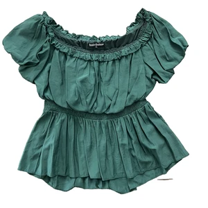 Scarlet Darkness Green Medieval Renaissance Pirate Shirring Shirt Gr. XL - Bild 1 von 4