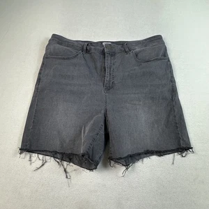 Pantalones Cortos Ripton & Co Para Mujer 34 Denim Envejecido Dobladillo Crudo Tiro Alto Informales - Imagen 1 de 11