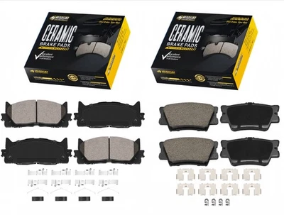 Kit de pastillas de freno delanteras y traseras de cerámica para Toyota Avalon Camry 2008 2009 2010-2018 Foto 1 de 4