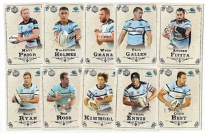 2018 NRL Special Edition Glory Cronulla SHARKS 10 Card Team Set - Picture 1 of 1