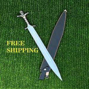 29 INCHES HANDMADE CARBON STEEL CELTIC COMBAT BATTLE READY SWORD WITH SHEATH - Picture 1 of 3