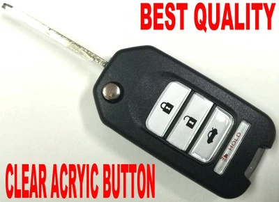CONTROLE REMOTO CHAVE SWITCHBLADE PARA 2004-2008 ACURA TSX IMOBILIZADOR RFID BEEPER CHIP FOB - Imagem 1 de 4