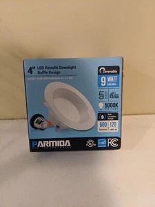 Recorte de reflector retroiluminación LED PARMIDA 4" 9W empotrada regulable *A514 - Imagen 1 de 2