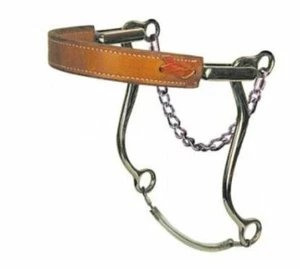 Reinsman flacher Ledernase mechanisch Western Hackamore 8 Zoll Schaft - STUFE C - Bild 1 von 1