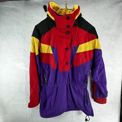 Nordica Vintage Años 80 90 Mujer Esquí Snowboard Chaqueta Abrigo Púrpura Talla 6 Foto 1 de 4