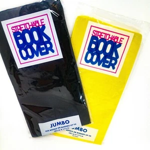 2 Stretchable Fabric Jumbo Book Covers Fits Books or Binders Up To 10.5" X 11.5" - Imagen 1 de 7