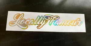 Lokal berühmt Gold Hologramm Neochrom Custom Auto Lustige Neuheit Aufkleber Aufkleber - Bild 1 von 7