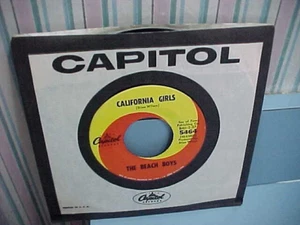 THE BEACH BOYS - CALIFORNIA GIRLS / LET HIM RUN WILD - NM VINYL & EX AUDIO - Picture 1 of 3