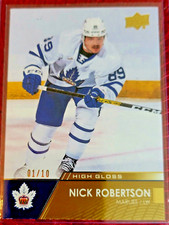 2021-22 Upper Deck 🔥Nick Robertson 🔥AHL HIGH GLOSS 💥#1/10💥