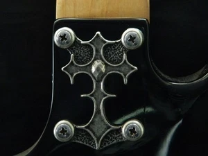 CUSTOM CROSS NECK PLATE COVER FOR BC RICH WARLOCK WARBEAST GUITAR solid metal !! - Picture 1 of 4