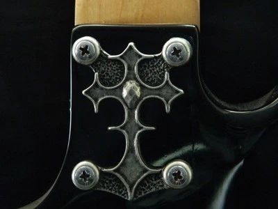 CUBIERTA DE PLACA DE CUELLO CRUZADO PERSONALIZADA PARA GUITARRA BC RICH WARLOCK WARBEAST ¡metal sólido!! Foto 1 de 4