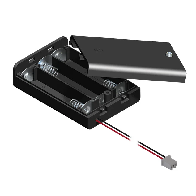 Paquete de 2 3 soportes de batería AA con cables y conector de PC Foto 1 de 1