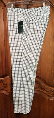 Новый с ярлыками RALPH LAUREN коллекции хлопок смесь окно брюки брюки брюки - Изображение 1 из 4