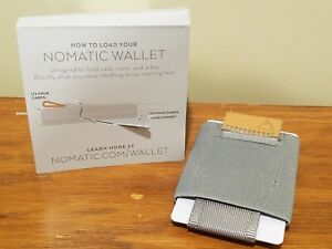 Nomatic Slim Minimalist Wallet for Cards Cash Key Travel Hiking Lightweight Grey
