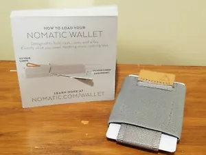 Nomatic Slim Minimalist Wallet for Cards Cash Key Travel Hiking Lightweight Grey - Picture 1 of 4