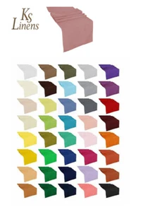 Set 2 Premium Quality Polyester Table Runners 12"x72", 12"x108", & 12"x108" - Picture 1 of 33
