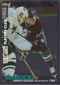 1995-96 Collector's Choice Hockey Player's Club Platinum #68 Joe Sacco