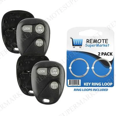 2 Replacement for Chevy 1997-00 Silverado Suburban Remote Key Fob 3b Shell Case Foto 1 de 4