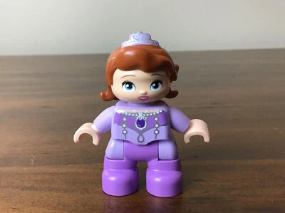 Lego Duplo Princess Sofia the First Minifigure Girl Purple Disney Jr.  Crown - Image 1 of 4