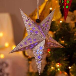 Paper Star Lantern Lampshade Hanging Christmas Xmas Day Decoration f