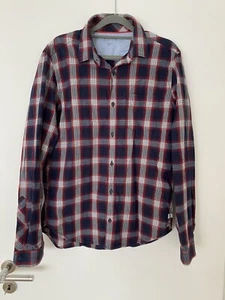 S. Oliver Hemd Karohemd Slim Fit Kariert Blau Rot Gr. M - Bild 1 von 4