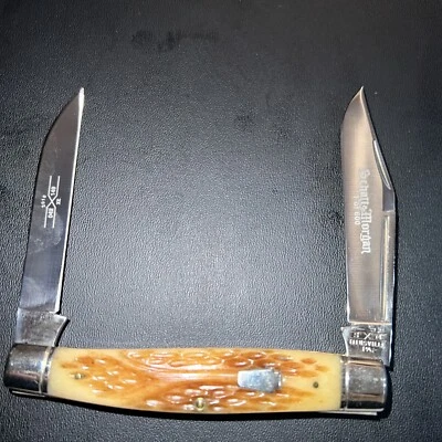 Ranura de gusano inversa Schatt & Morgan 2010 2 hojas hueso marrón  Foto 1 de 4