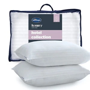 Silentnight Hotel Collection Pillows 2 Pack Front Back Neck Luxury Two Quality - Picture 1 of 9